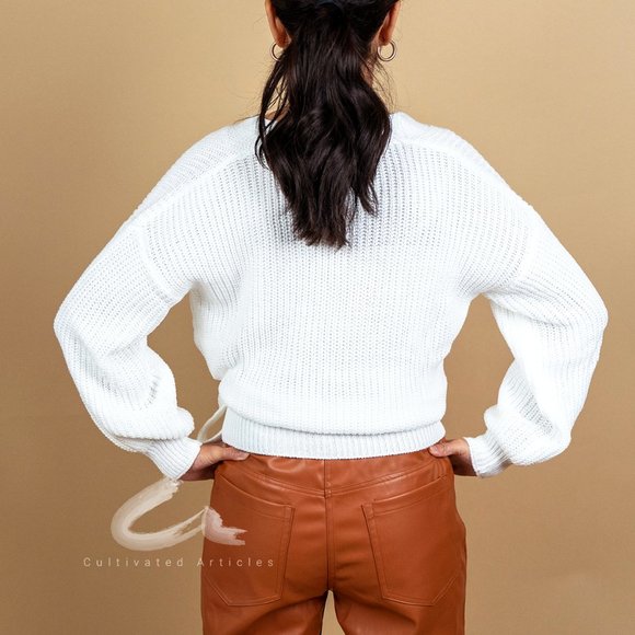 Bonnie Blouse - White Medium - Picture 3 of 3